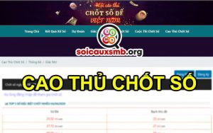 Cao thủ chốt số